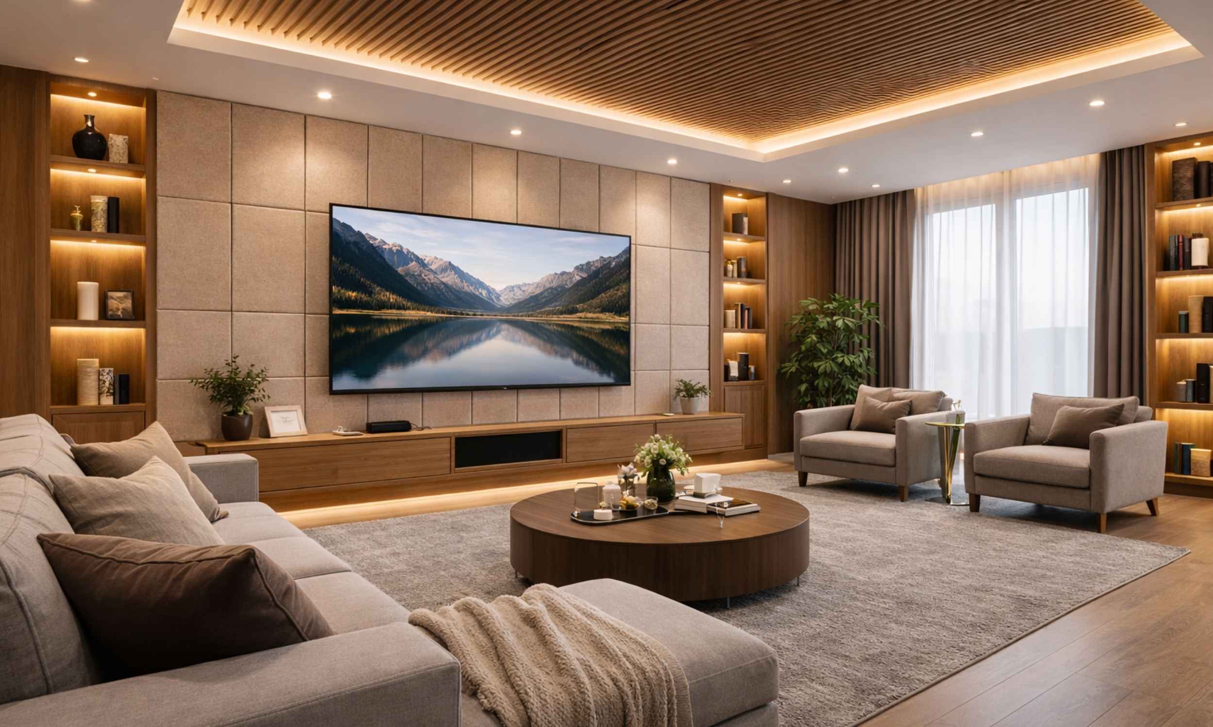 Living room acoustic treatment